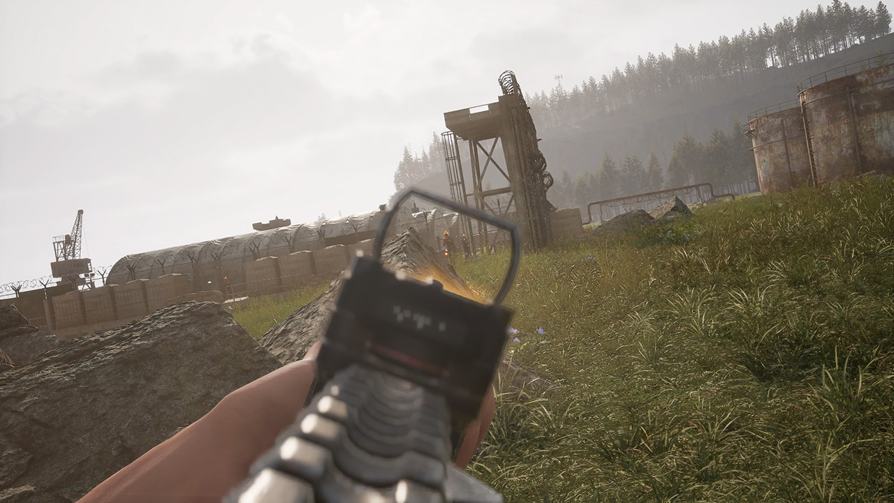 Attacking an outpost in action
